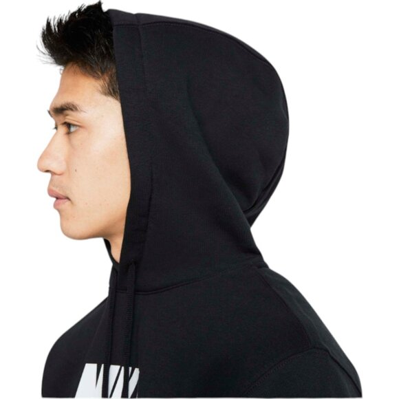 Nike Club Mens 2 Piece Sweatsuit Fleece Tracksuit Football Grey/Black Gift Set - Picture 13 of 13